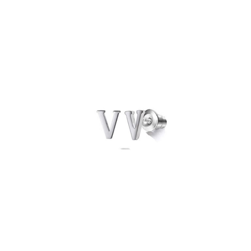 Letter V Stud Earrings